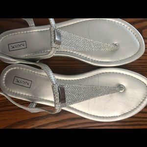 Sparkly Silver Sandals